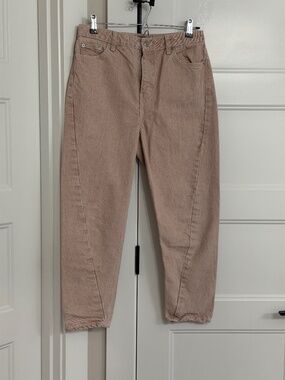 Topshop Jeans Men's 30/30  Tapered Leg Denim Peach 100% Cotton Adults